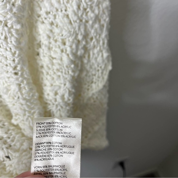 Free People Oversized Open Knit Slouchy Pullover Sweater Womens Size S - Picture 8 of 9